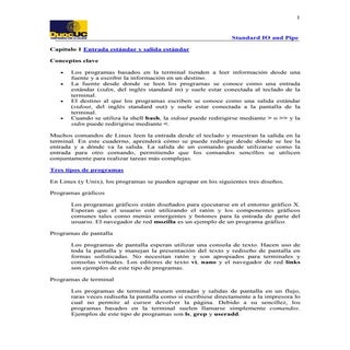 7 standard io and pipes