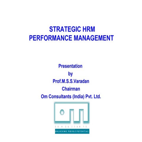 7   strategic hrm performance management