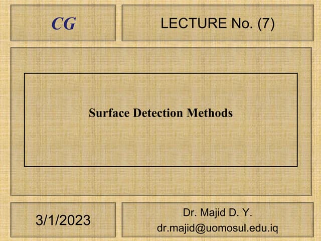 7-Surface Detection Methods.ppt