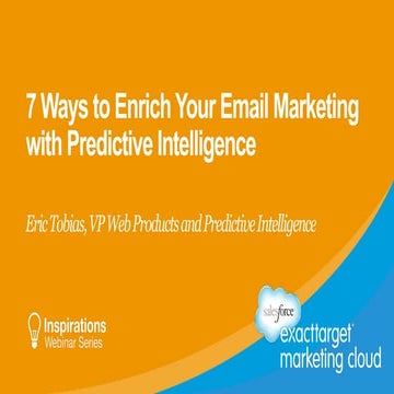 7 Ways to Enrich Email Marketing with Predictive Intelligence