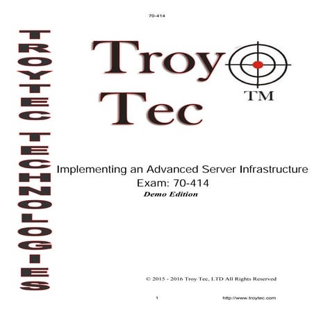 70-414 exam-implementing an advanced server infrastructure