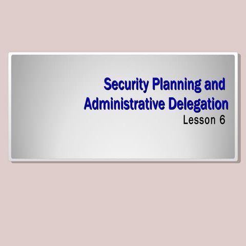 70 640 Lesson06 Ppt 041009