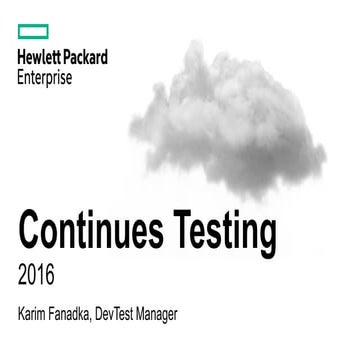 Continuous Testing 2016