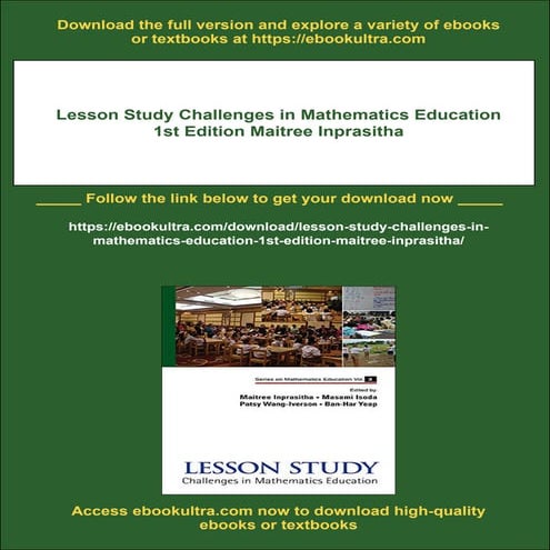 Lesson Study Challenges in Mathematics Education 1st Edition Maitree Inprasitha