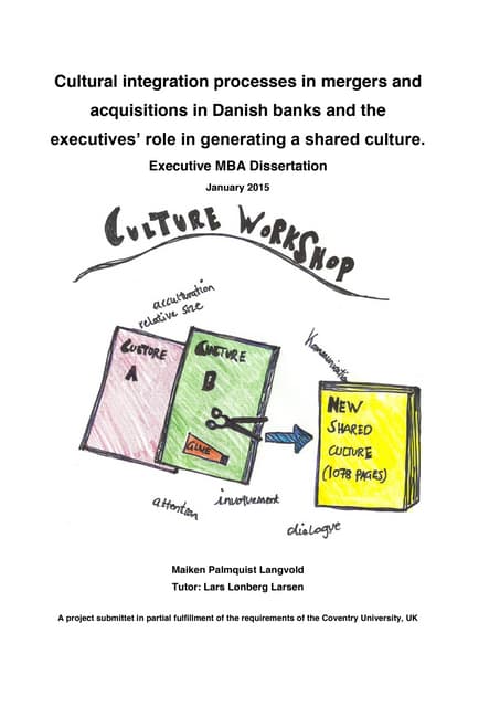 Master thesis mergers and acquisitions
