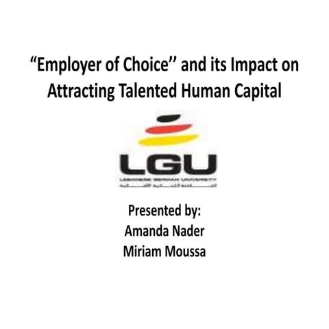 Employer of Choice’’ and its impact