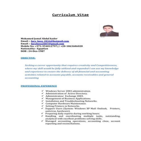 Curriculum Vitae