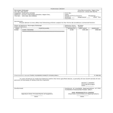 Signed contract and purchase order | PDF