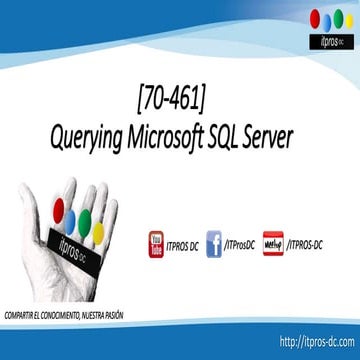 70461 Sesion2 Uso del SELECT, DISTINCT, CASE