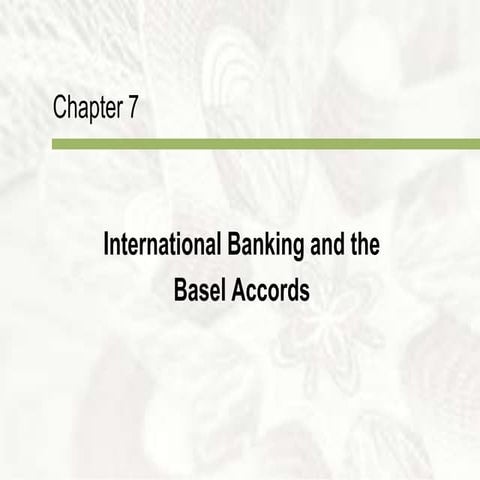 international banking and the Basel accords | PPT