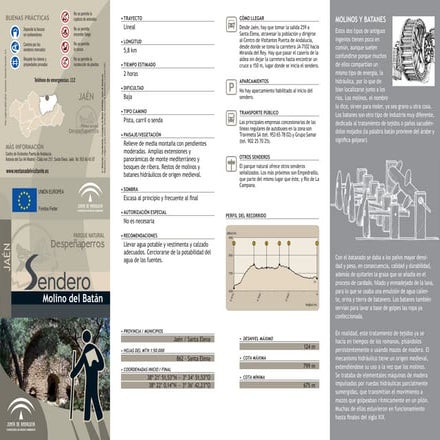 Sendero Molino del Batan - Despeñaperros