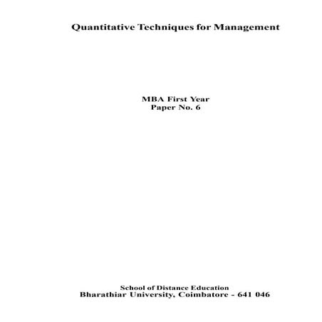 7079581 quantitative-techniques-for-management