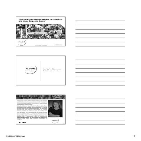 707 ethicsand complianceduediligenceinmergersacquisitionsandmajorcorporateeve...