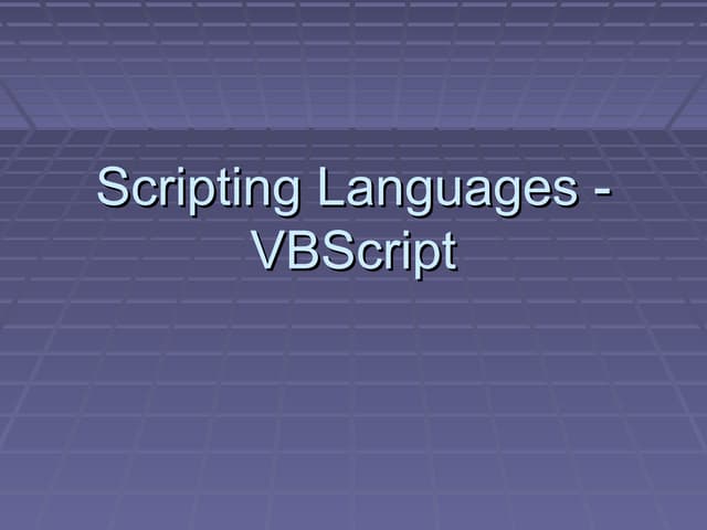 vb script