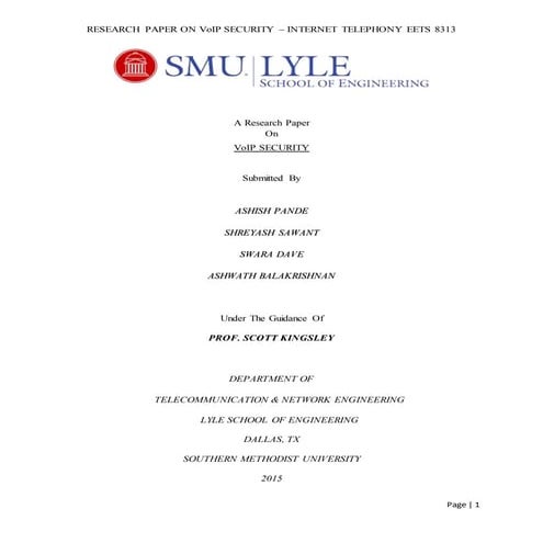 VoIP Research Paper