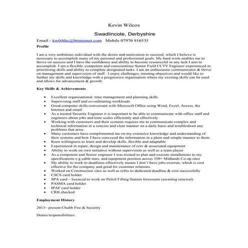 canadian style resume | DOCX