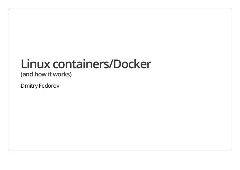 Linux containers_Docker