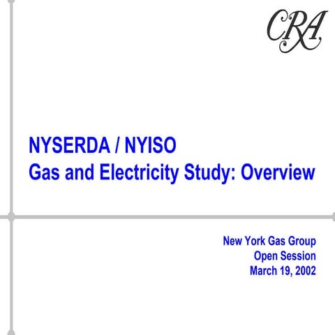 New York Gas Group 2002 - Gas Infrastructure for Power Markets