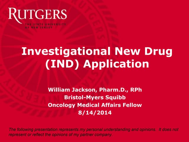 IND Application WJ 10Aug14 Final