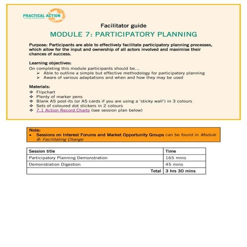 Step 7 Training Materials - Facilitator Guide