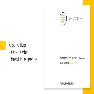 Cybersecurity CSIRT OpenCTI.io - Open Cyber Threat Intelligence.pptx