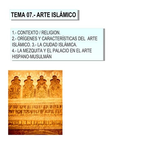7.1.  El Arte Islamico