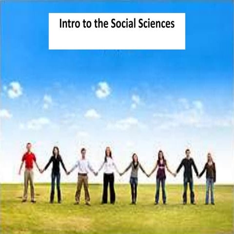 INTRODUCTION TO SOCIAL SCIENCES POWERPOINT PRESENTATION