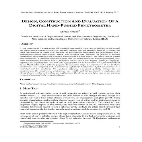 DESIGN, CONSTRUCTION AND EVALUATION OF A DIGITAL HAND-PUSHED ...