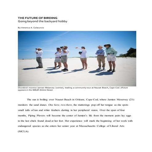 Birding Article - Final Draft