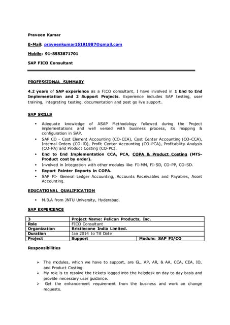 Praveen Resume