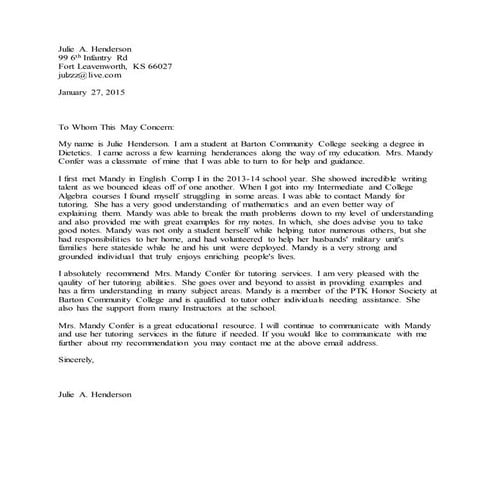 Shannon letter of rec | DOC