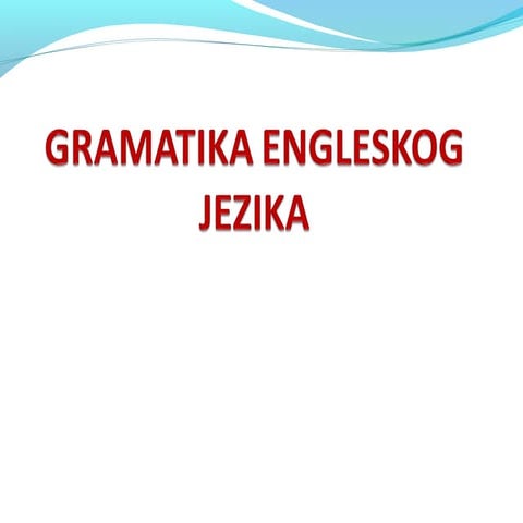 Gramatika engleskog jezika 