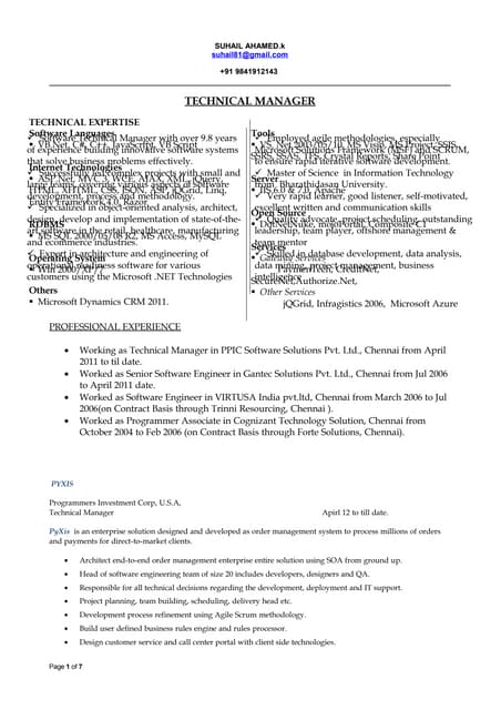suhail-Dotnet-Technical Manager