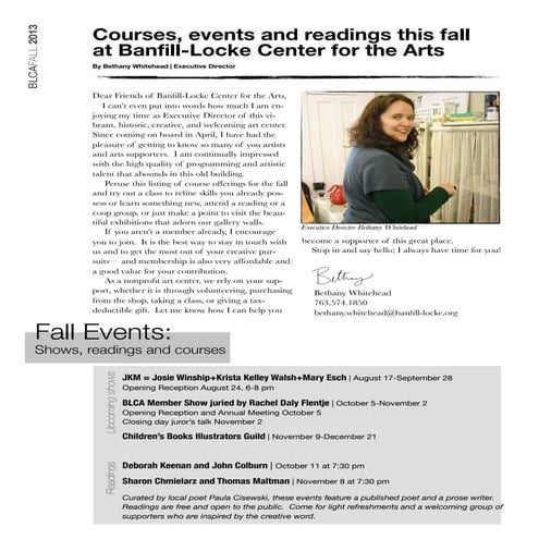 BLCA Fall Newsletter 2013 _ 8.14.13