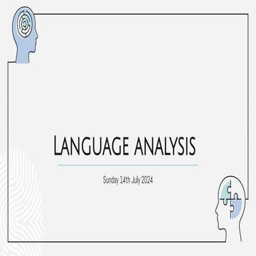 Language Analysis for highschool students when writing an essay | PDF