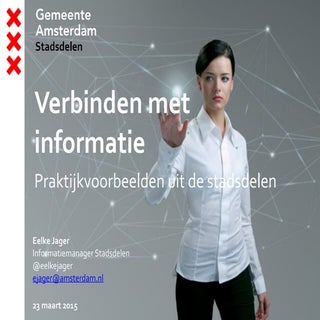 Verbinden met informatie Stadsdelen...