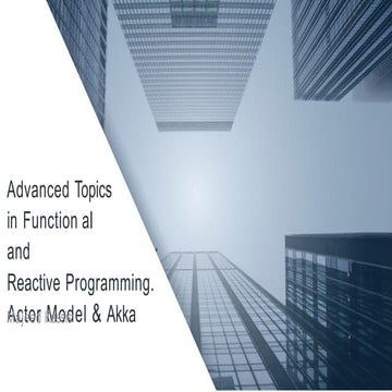Reactive Programming using Actor Model in Akka | PPT