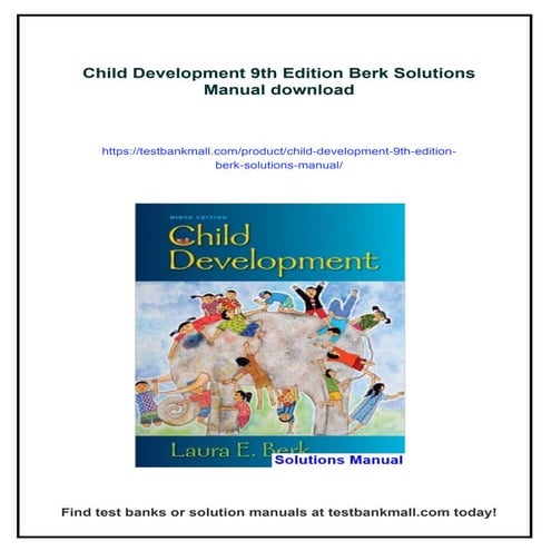 Child Development 9th Edition Berk Solutions Manual
