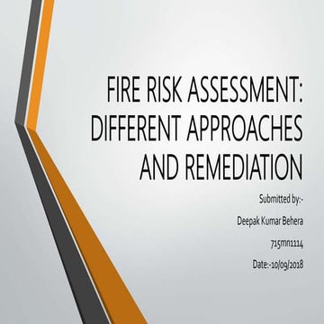 Fire risk assessment | PPT