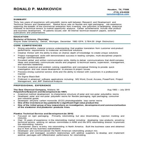 RPM Resume | DOCX