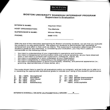 Mahota Supervisor Evaluation Fall 2013