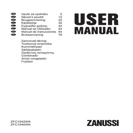 Congelador ZANUSSI ZFC1040WA
