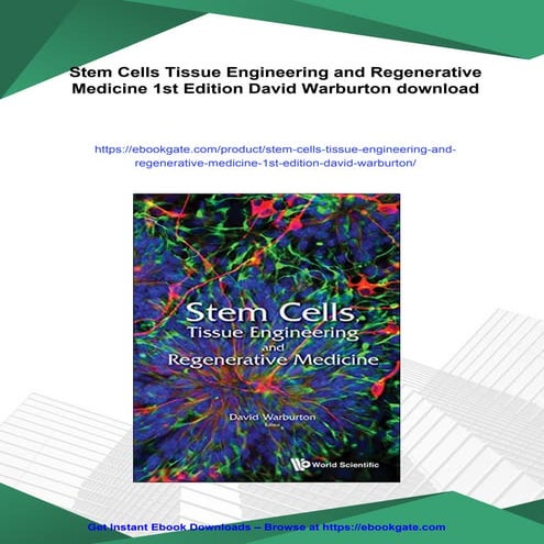 Stem Cells Tissue Engineering and Regenerative Medicine 1st Edition ...