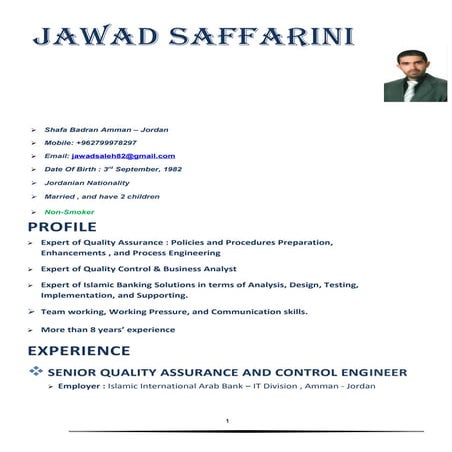 Jawad CV 2015