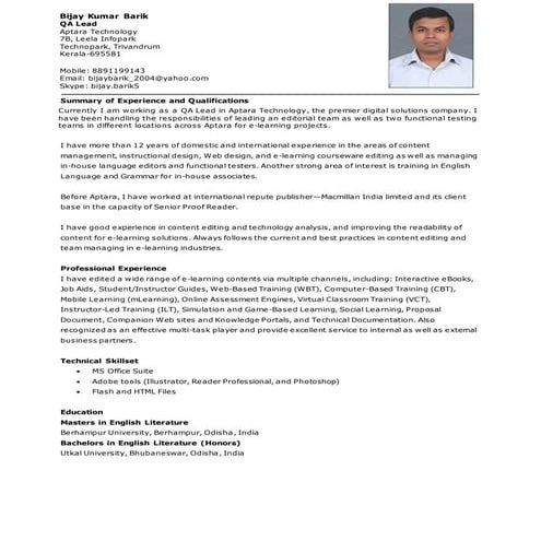 Resume_Bijay_QA_Lead