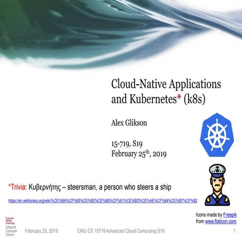 Cloud-Native Application and Kubernetes