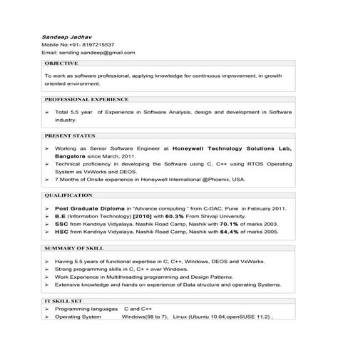 Sandeep_Jadhav_RESUME