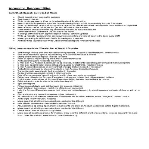 Weekly Administrative Checklist | DOCX