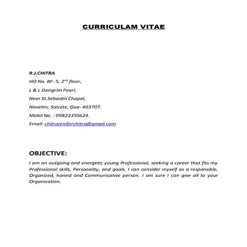 chitra CV