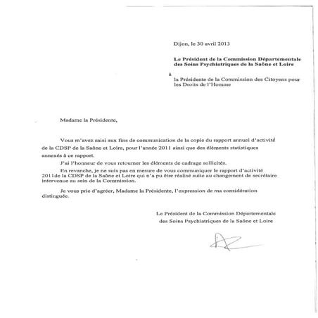 71 rapport activité cdsp 2011